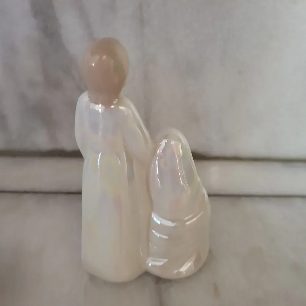 Pier 1 Holy Family Porcelain Figurine Christmas Holiday Decor